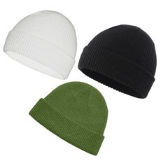 꿈쟁이하우스 착용감좋은 남자 여자 무지 니트 숏 비니 모자