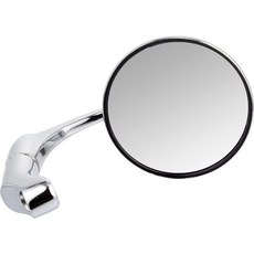 키지마 유로타입 미러 라운드 4인치 94 좌우 겸용 / 야마하용 오른쪽 203-8024, 오토바이 사이드미러 거치대 프론트 키지마Kijima 유