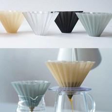 오리가미 커피 드리퍼 에어 M 1-4잔용, 매트그레이, 1개, 300ml