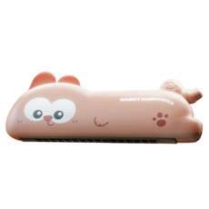 台灣現貨 動物口風琴 兒童口琴 吹奏玩具 音樂玩具 趣味玩具 啟蒙玩具, 1個, 小兔