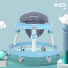 유아용 접이식 보행기 뮤직 기능 유아 보행기, 01.블루 버니 일반 휠 - gWN