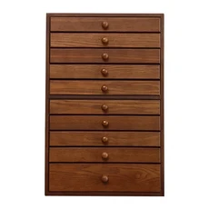 현대 나무 스토리지 박스 대용량 중국 홈 가구 단단한 보석 목걸이 잠금, 01 Jewelry Box