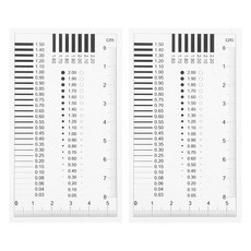 결함 감지 및 선 측정 제조 건설을 위한 Amosfun 2Pcs 투명 균열 비교기 게이지 도구, [ 1742600 ] Amosfun 결함 감지 및 라인
