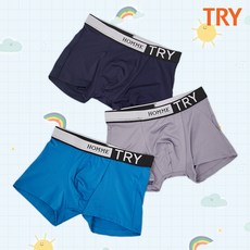 TRY 주니어 쾌적 프리미엄 드로즈 팬티 3종세트 속옷세트