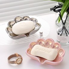 곽 거치대 비누 정리함 악세사리정리 홀더 화이트 핑크 23129ea 1(ea)
