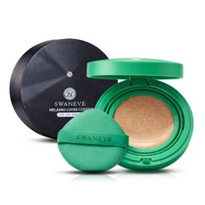 [본사직영]스와니브 멜라즈노 에센셜 리프팅 주름 기미 커버 쿠션 1+1 총 2개 (그린 본품1개+블랙 본품1개), 23호