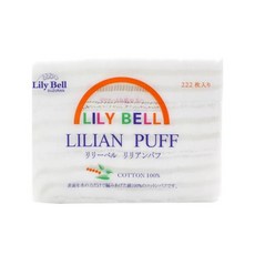 Lily Bell LILIAN PUFF 莉莉貝兒化妝棉 純棉吸油 控油保濕, 1組, 222入