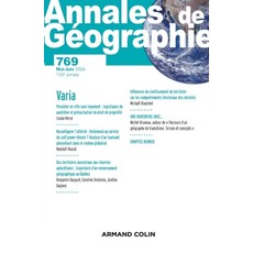 (영문도서)Annales de géographie - N°769 3/2026: Varia Paperback, Armand Colin, English, 9782200936563