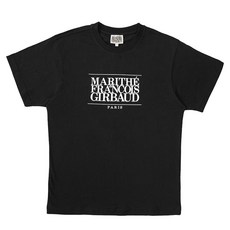 MaritheFrancoisGirbaud 中性款經典短袖T恤 MF01, 黑色 白色