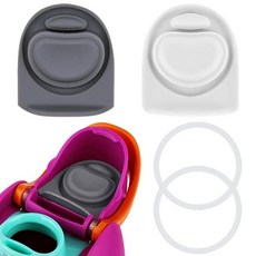 BMSQOFD Owala FreeSip과 호환되는 교체용 고무 씰 스토퍼 5개 500/19/24/32/40온스 병 입구 캡 실리콘 부품 인서트 액세서리 5PB-A3 17131, 2 Complete Seal Kit, 2 Color Kit 7