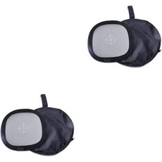 홈스포 2개 회색 균형 카드 반사율 반사경 PU 소재 방수 휴대 케이스, mediumx2pcs, Blackx2pcs