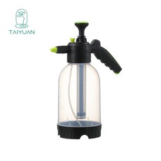 2L 氣壓式噴壺 可調節噴頭 澆花灑水, 黑底白壺綠嘴2L, 1個