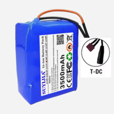 36V 3500mAh 10s1p 배터리 팩 전기 자가 균형 스쿠터 호버보드 외발자전거용 충전식 리튬 이온, [07] T-DC