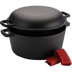 DIE CAST IRON POT托尔斯小幸福鑄鐵鍋 SGS認證美國平底煎肉鍋 電磁爐適用烤地瓜鍋, 1個, 微粗糙/雙用26Cm雙耳鍋