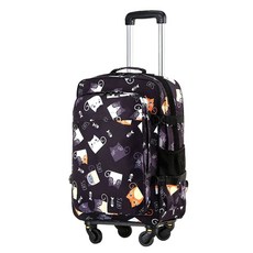 바퀴달린 가방 수납 초경량 롤링가방 검은색 책가방 레드 비지니스 20인치, 1개, J. 은