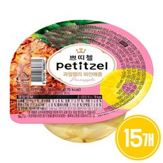 cj 쁘띠첼 과일젤리 파인애플 90g, 15개