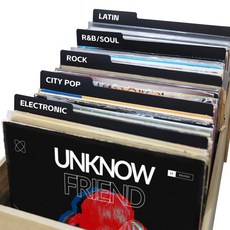MayRecords 바이닐 레코드 디바이더 12.9인치 블랙 앨범 정리함