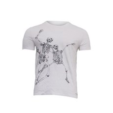 알렉산더 맥퀸 중고 댄싱 스켈레톤 코튼 티셔츠