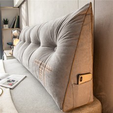 북유럽 등받이쿠션 침대 대형 바닥 쿠션 동물 긴쿠션 블루 그레이 심플 북유럽스타일, 아이린 젠틀그레이