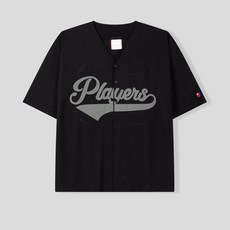 HYC 韓國 Players 69 美式 網眼 透氣 刺繡字母 棒球衣 寬鬆 襯衣 短袖襯衫