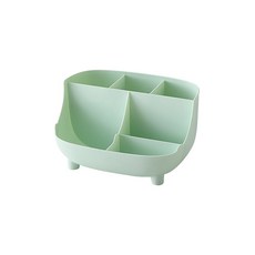 다용도 테이블 정리함 / 화장품 문구 소품 정리 / 분할 수납 / 책상 화장대 정리함, 1개, 녹색