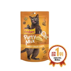 파티믹스 고양이 스낵, 치즈 크레이지, 60g, 10개