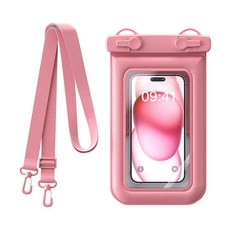 手機防水袋 適用於觸屏手機 IPX8防水 戶外潛水通用, 粉色, 1個