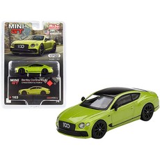 Truescale Miniatures Bentley Continental GT Mulliner 그린 메탈릭 블랙 탑 Ltd Ed 1800 피스 1/64 다이캐스트 모델, Truescale Miniatures Bentley C