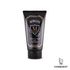 CONQUEST 英國 Morgan's Shaving Gel 刮鬍凝膠 全效型 舒緩刮鬍後不適感 檸檬佛手柑香, 1個, 150ml, 150ml