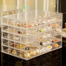 美甲裝飾珠子零件收納盒 5層款, 1個, 1號 5層大（帶分區）