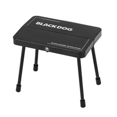 BLACKDOG 아웃도어 휴대용 접이식 스툴 CBD2550JJ051, 1개, 블랙