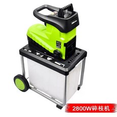 電動稭稈碎枝機 果園樹根樹 枝木材樹葉粉碎機 木屑破碎機碎木機, 2800W碎枝機, 1個