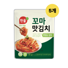 한울 꼬마김치 여행세트 (맛김치 80gx5봉), 80g, 5개
