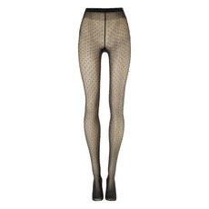 월포드 도트 패턴 시스루 타이즈