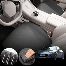 마쯔다 MX-5 MIATA ND 2.0(15~21) 차량용 초슬림 통풍 시트 커버 블랙 2개 세트