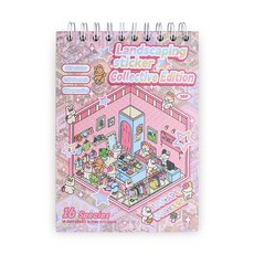 BUZOO 3D 집꾸미기 스티커 16종 방꾸미기 핀셋 세트, 1개, 핑크색