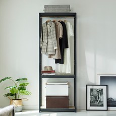 몬스터랙 행거 800 수납행거 철제행거, 블랙