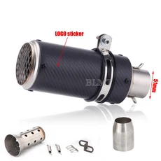 범용 5160mm 오토바이 sc 배기 inox 머플러 탄소 섬유 z900 R3 R25 MT07 R1 Z400 Z650 DB 킬러 포함