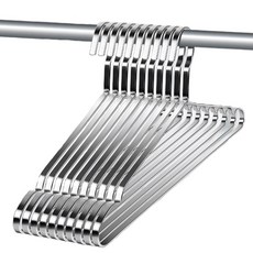 살림의기술 스테인레스 옷걸이, 실버, 10개