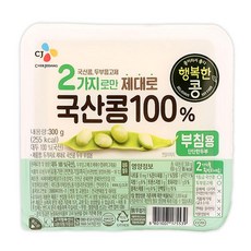 원하프국산콩두부(부침용) 300G씨제이, 1개, 300g
