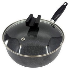 써니 편수냄비 양은 라면 짜장 냄비 국산 코팅, 20cm, 블랙, 1개