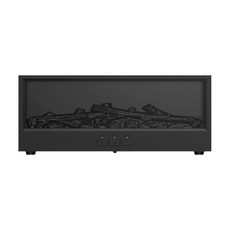 歐式壁爐香薰機 交換禮物 新款火焰香薰加濕器 香氛精油噴霧機, 黑色, 歐式壁爐香薰機-黑色