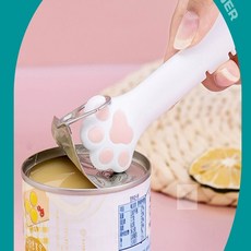예의 shopping 반려동물 캔따개 깡통따개, 화이트