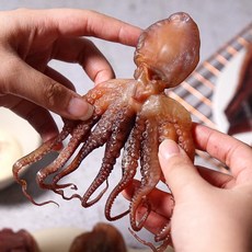 진짜 문어로 만든 부드러운 꽃 문어포, 1개, 200g(6-9미)