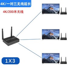 무선 hdmi 송수신기 연결 스크린 4K 수신기 송신기 연결장비 HD, S. 4K 200m 1송신 3수신