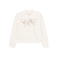 DKNY 로고 장식 하이 넥 스웨트셔츠