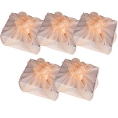 보자기천국 크리스탈 보자기 70cm 5장묶음 30가지색상, 34 연코랄