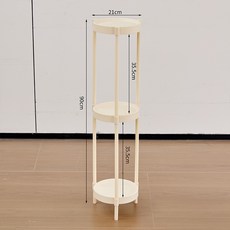 多層花架 花架子 綠植架 植物架高強度塑料小花架室內陽臺花架地麵多肉客廳綠蘿吊蘭多層花盆架子 PYD8, 3層白色小花架