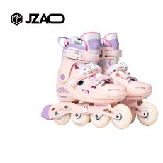 J.ZAO 롤러스케이트 아동용 투구 보호구 7종 세트, [8라운드 올플래시] 벚꽃가루+보호구+수납팩