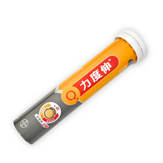 力度伸® 維他命C+鈣+D 柳橙口味發泡錠, 1個, 15顆